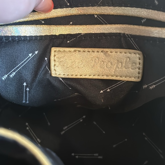 Metallic Gold Mini Backpack from Free People - Picture 2 of 5